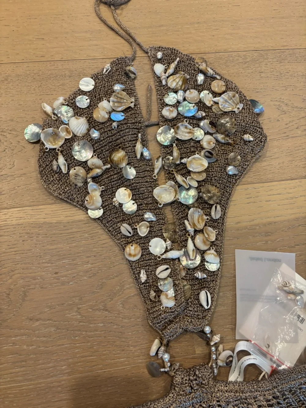 Jaded London Shells Vida Backless Crochet Maxi Dress Metallic Open Back Small - Picture 10 of 15